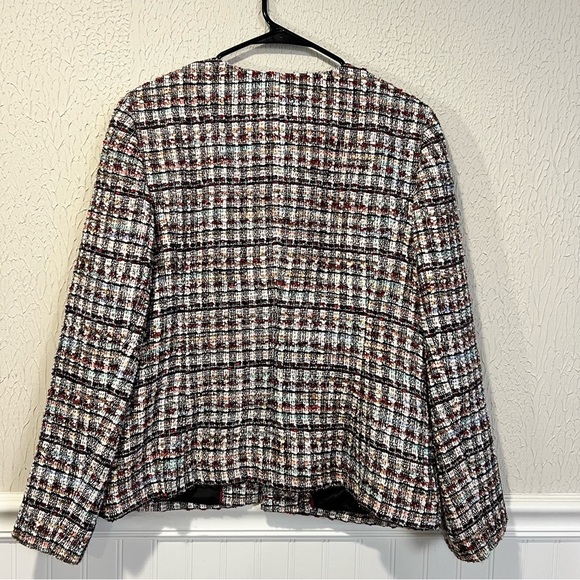 Talbots Multicolor Adele Tweed Jacket size 12 - Picture 4 of 13